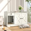 FURNIinspire Pet Crates and Houses, Cat Crate Furniture with Sliding Doors and Storage Drawers, Decorative Pet Crate Indoor, White, 33.5"*19.7"*21.7" - 2 of 4
