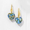Ross-Simons Italian Multicolored Murano Glass Heart Bead Drop Earrings With 18kt Gold Over Sterling - 4 of 4