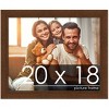 PosterPalooza | Simple Brown Picture Frame - UV Acrylic, Backing Board, Hanging Hardware Included - 2 of 4