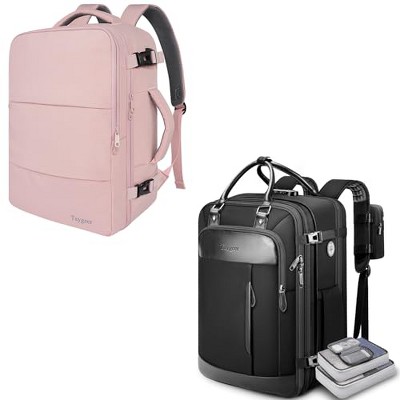 Taygeer Expandable Personal Item Carry on Travel Backpack with 4 Packi