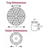 Azar Displays Two Tier Revolving Tester Display 8"H x 11"Dia. - round slot 1" dia - 3 of 4