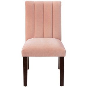 Channel Seam Dining Chair Titan Pink Champagne - Skyline Furniture, Titan Pink Beige