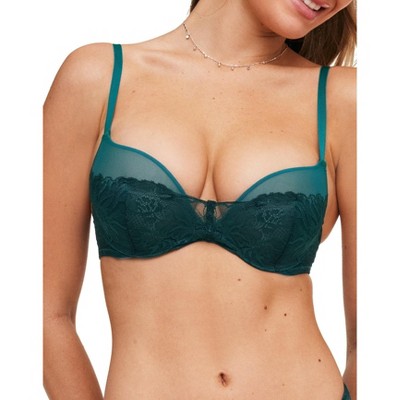 Adore Me Women's Tiana Balconette Bra 38c / Jungle Green. : Target