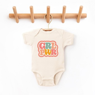 The Juniper Shop Girl Power Retro Baby Bodysuit