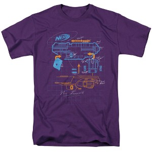 Nerf Deconstructed Nerf Gun Adult T-Shirt - 1 of 4