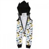 Kids Batman Symbols and Logos All Over Print Sleeveless Hooded Romper - 2 of 3