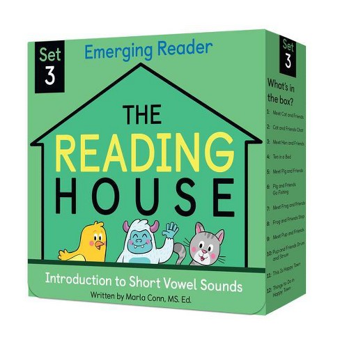 The Reading House Set 3: Introduction To Short Vowel Sounds - (mixed Media  Product) : Target