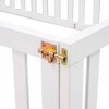 CAVINAS Twin Size Bed Frame, Wood Daybed Frame with Fence and Door, Floor Bed for Kids, Teens, Girls, Boys, Floor Platform Bed - 4 of 4