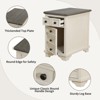 Etelifrank Modern Solid Wood 2-Drawer End Table - 3 of 4