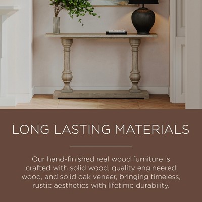 Arthur Gray Solid Wood Traditional Console Table