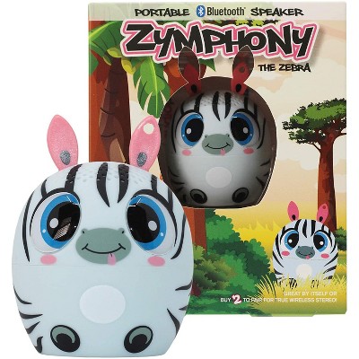 My Audio Pet Mini Bluetooth Wireless Speaker For Kids of All Ages TWS  - Pairs With Any My Audio Other Pet Speaker - Zymphony The Zebra