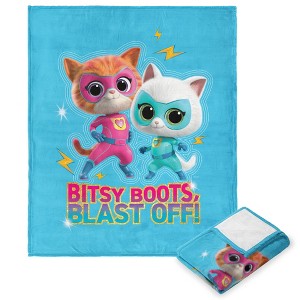 Disney Superkitties Bitsy Boots Silk Touch Throw Blanket 50x60 Inches - 1 of 4