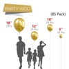 PartyWoo Balloons Metallic Gold Gold 18 12 10 5 Inch 85 pcs - 2 of 4