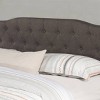 Full/Queen Nicole Upholstered Headboard Stone Fabric - Hillsdale Furniture: Arched, Tufted, Pine Frame - 4 of 4