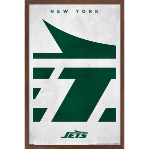 Trends International NFL New York Jets - Logo 25 Framed Wall Poster Prints - 1 of 4