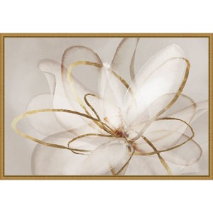 23" x 16" Transparent Beauty III by Eva Watts Framed Canvas Wall Art - Amanti Art: Modern Lithograph, Vertical Layout, Sawtooth Mount - 1 of 4