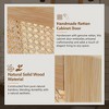 30" Bathroom Vanity with Handmade Rattan Doors & Soft-Close, Freestanding Bathroom Storage Cabinet - ModernLuxe - 4 of 4