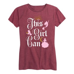 Women's - Disney Princess - This Girl Can Short Sleeve Graphic T-Shirt - 1 of 4