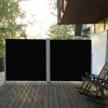Outsunny 20' Double Retractable Patio Side Awning Garden Sun Shade with UV-Fighting Screen, Auto Pull-Back Function, & Steel Frame - 2 of 4