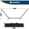 Double Hammock with Stand, 2 Person Outdoor Hammock, 450lb Capacity, Foldable Steel Frame with Carry Bag, Patio Garden Use - 2 of 4