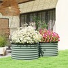 Aghana Digitals 2-Pack Galvanized Steel Raised Garden Beds, Open-Bottom Metal Planter Boxes with - 3 of 4