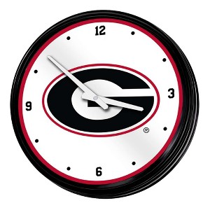 College Team Retro Lighted Wall Clock - 1 of 4