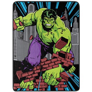 Northwest Marvel Micro Raschel Throw Blanket, 46" x 60", Breaking Bricks Multicolored - 1 of 4