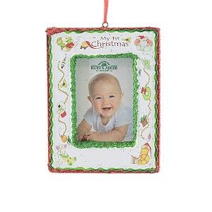 KURT S. ADLER INC 4.25 In My 1St Christmas Photo Frame Ornament Baby's First Tree Ornaments - 1 of 3