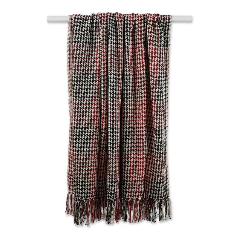 50"x60" Houndstooth Plaid Throw Blanket - Design Imports, 3 of 8