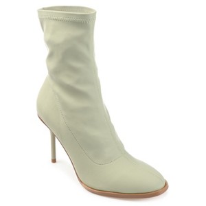 Journee Collection Womens Gizzel Almond Toe Stiletto High Ankle Booties - 1 of 4