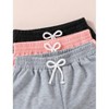 Mocamel Girl Casual 3-Piece Set Including Bowknot Shorts With High Waist - 3 of 4