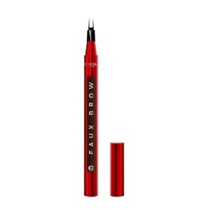 L'Oreal Paris Faux Brow Eyebrow Tint Double Brush Brow Pen - Dark Brunette - 0.03 fl oz - 1 of 4