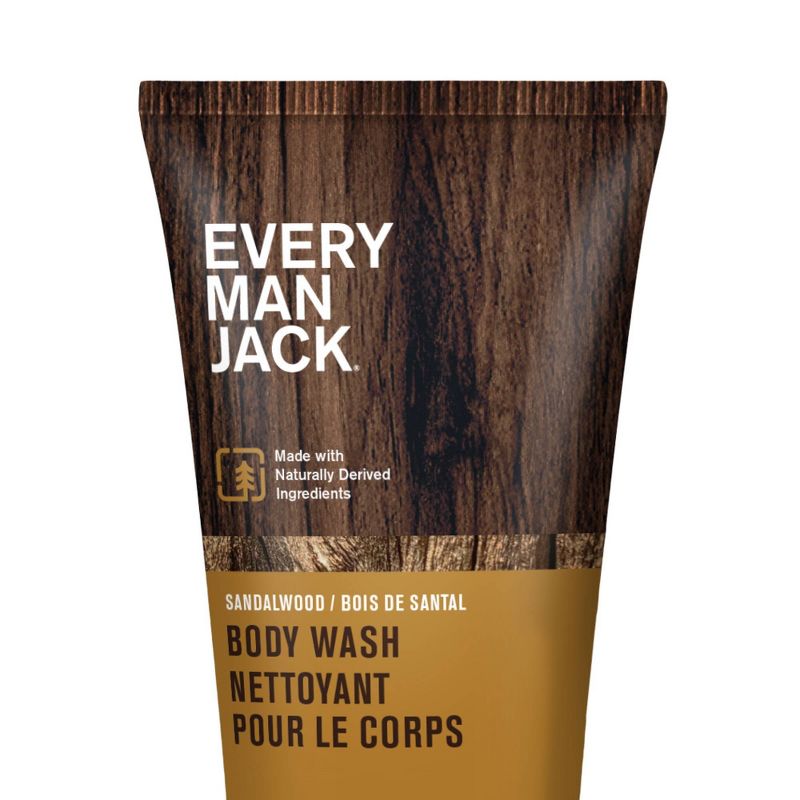 Every Man Jack Sandalwood Hydrating Men&#39;s Body Wash - Trial Size - 2 fl oz, 1 of 9