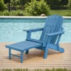 Adirondack Chair, Folding Wooden Outdoor Lounge Accent Chair, 300lb Weight Capacity - 2 of 4