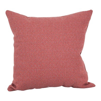 Hazeltsb Paprik Jacquard 17" Throw Pillows Set with Inserts