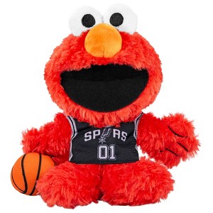 Bleacher Creatures San Antonio Spurs Sesame Street Elmo 8" Kuricha Plush - 1 of 4