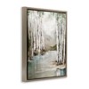 Stupell Industries Veil Of Silver Trunks Floating Frame Canvas Art - 2 of 4