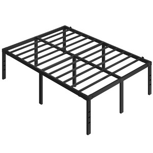 Yaheetech Metal Platform Bed Frame with Heavy Duty Steel Slat Support and Underbed Storage Space - 1 of 4