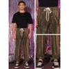 INSPIRE CHIC Men's Elastic Waist Nightwear Club Shiny Sequins Joggers - 4 of 4