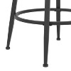 Hillsdale Furniture Dunlap Metal Counter Height Barstool Black: Swivel, Faux Leather, 250lb Capacity - 4 of 4