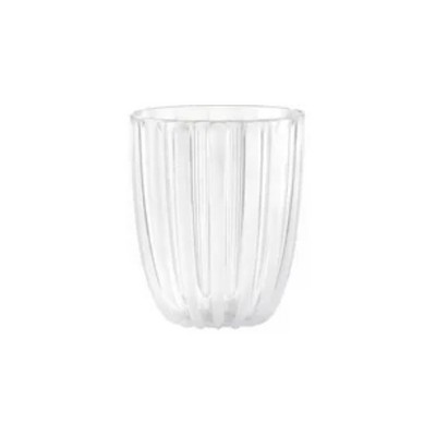 Guzzini Dolcevita 12oz Low Tumbler, 100% BPA-Free Unbreakable Recycled Plastic, Stackable Cup