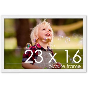 PosterPalooza | 23x16 Wood Frame with UV Acrylic, 6 Finishes: Black, White, Bronze, Silver, Wood, Mahogany - 1 of 4