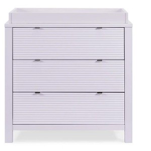 Delta Children Cassie 3 Drawer Dresser with Changing Top, Lilac - 1 of 1
