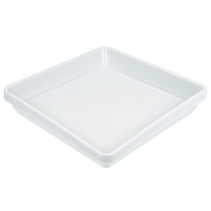 Unique Bargains Indoor Outdoor Plastic Square Flower Drip Trays Plant Pot Saucer 4 Pcs - 1 of 4