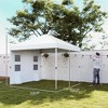 Aghana Digitals 10x10 Pop Up Canopy Tent, UPF50+ Instant Sun Shelter with Sidewall Storage Pockets, - 4 of 4