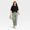 Women's Mid-Rise Tie-Waist Pull-On Pants - Universal Thread™ - 3 of 3