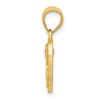 Black Bow Jewelry 14k Two Tone Gold Grace Collection 15mm Heart Initial K Pendant - 2 of 4