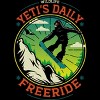Men's Design By Humans Yeti's Daily Freeride By sitchko T-Shirt - 2 of 2
