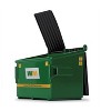 Refuse Trash Bin "Waste Management" Green Version D 1/34 Diecast Model by First Gear - 3 of 3