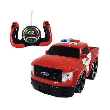 Gear'd Up Remote Control Fire Truck Ford F-150 Pickup Truck - Learn To Turn, Spin, And Do A Wheelie!